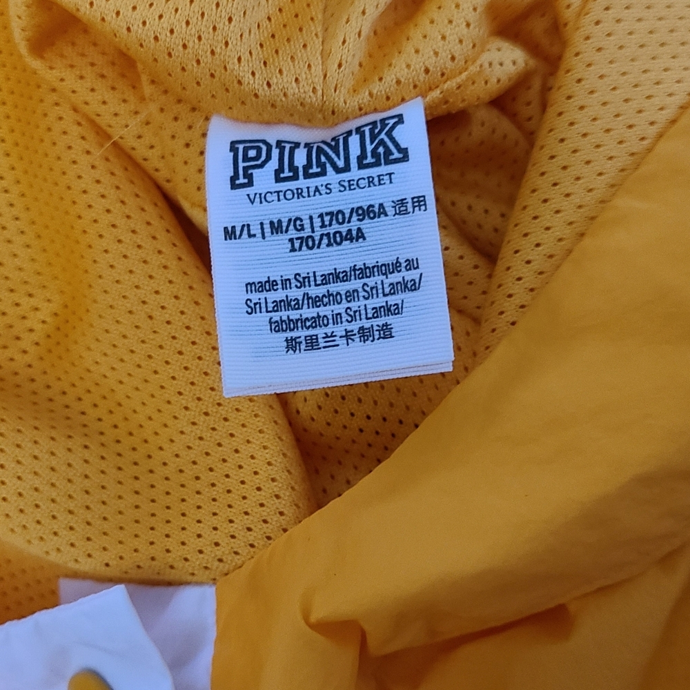 PINK Victoria's‎ Secret lightweight windbreaker VS  fall jacket M/L pullover - Picture 5 of 6